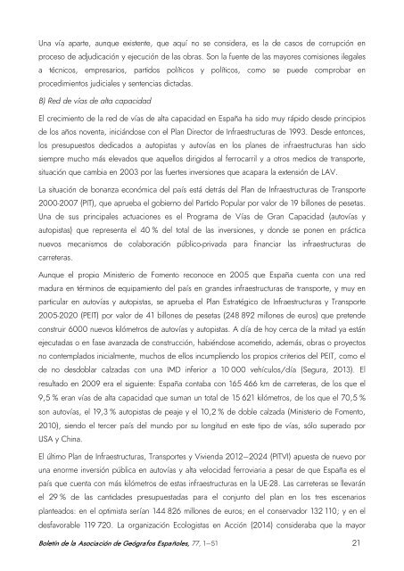 Aproximación a la Geografía del despilfarro en España: balance de las dos últimas décadas