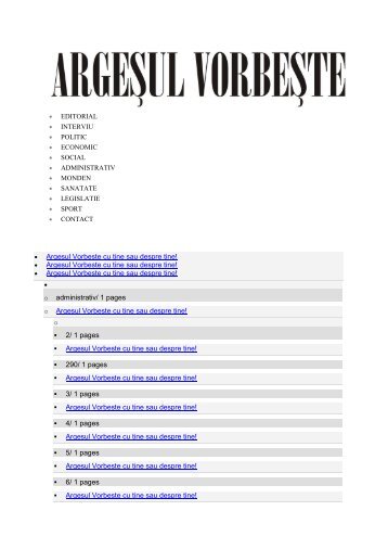 argesul vorbeste