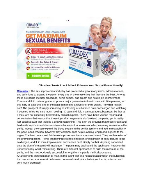 Climadex - Male Enhancement Capsules for Better Sexual Health