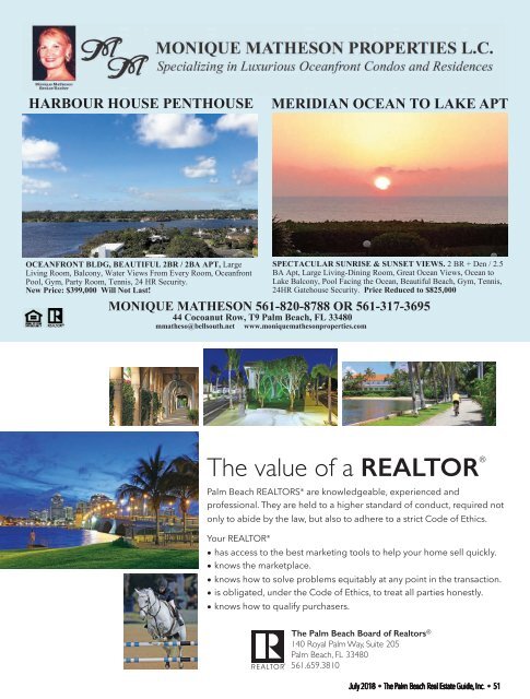 July 2018 Palm Beach Real Estate Guide