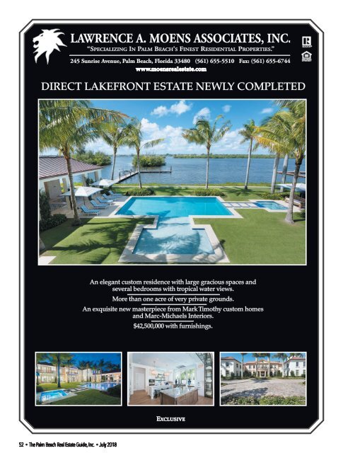 July 2018 Palm Beach Real Estate Guide