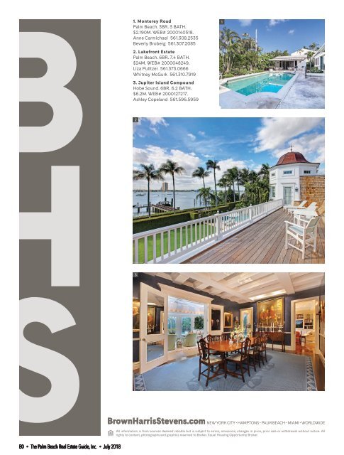 July 2018 Palm Beach Real Estate Guide