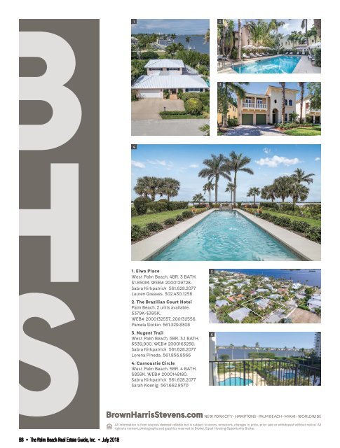 July 2018 Palm Beach Real Estate Guide