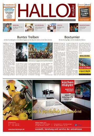 Hallo-Allgäu Kempten, Oberallgäu, Westallgäu vom Samstag, 30.Juni