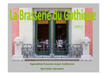 menus fondue - La Brasserie du Gothique