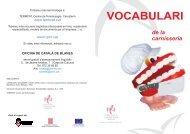 VOCABULARI de la carnisseria - Blanes promoció