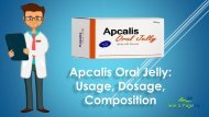 Apcalis Oral Jelly Treatment Dosage and Use
