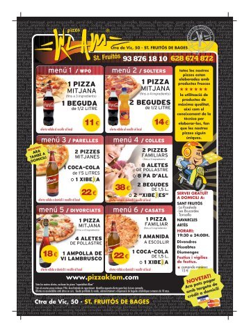 Fitxer pdf amb la carta actual - Pizza Klam