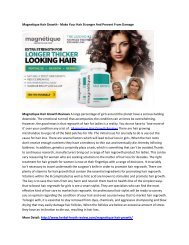 Magnetique Hair Growth - Make Your Soft And Long In Natural Way