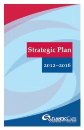 Strategic Plan - Atlantic Cape Community College