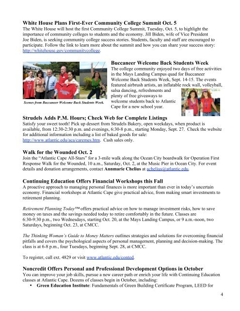 NEWS YOU NEED TO KNOW - Atlantic Cape Community College