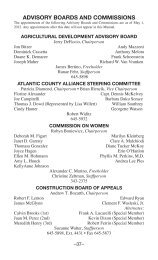 ADVISORY BOARDS AND COMMISSIONS - Atlantic County