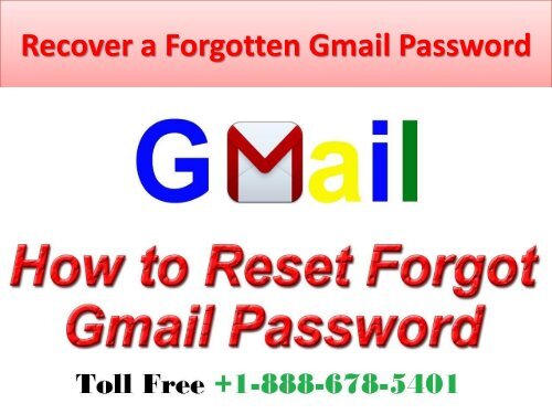 Recover a Forgotten Gmail Password 29-06