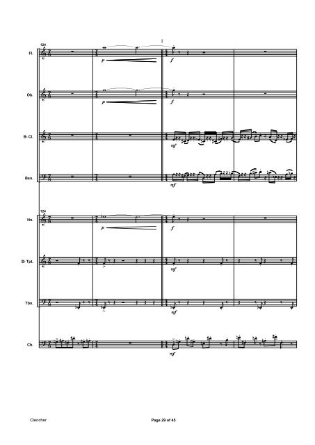 Colin Broom - Clencher (Score)