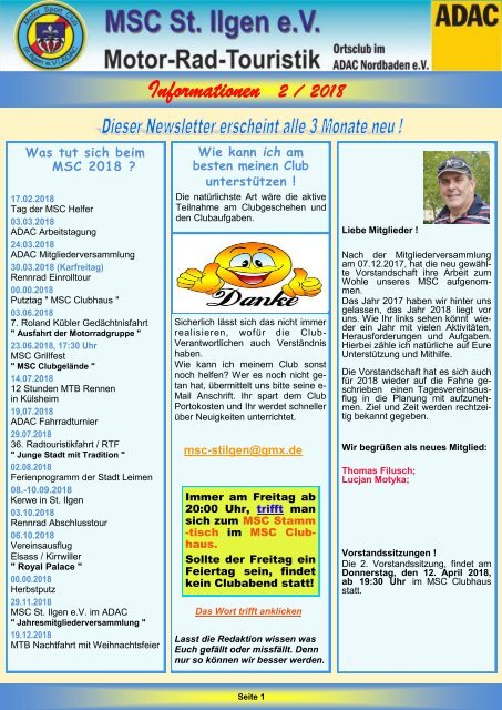 Newsletter 2-2018