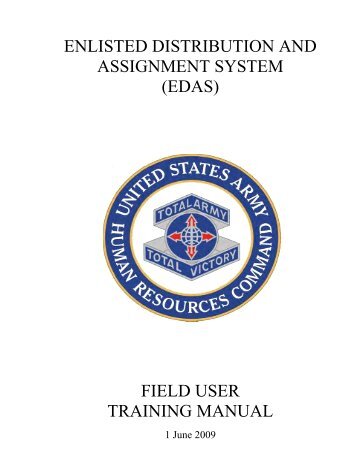 enlisted distribution and assignment system (edas) - Soldier Support ...