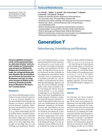 Generation Y Rekrutierung, Entwicklung und Bindung