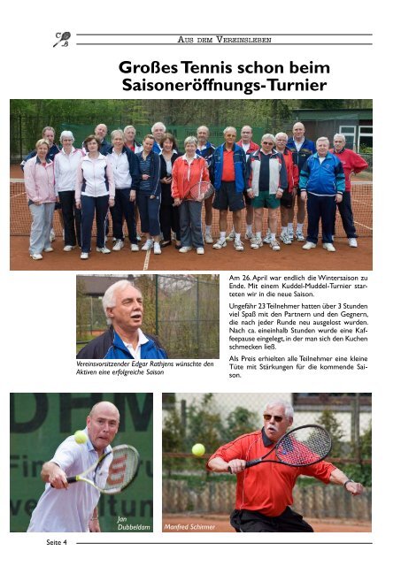 Dezember 2008 - Tennisgemeinschaft Barmstedt