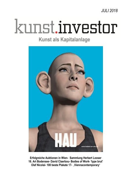 KUNSTINVESTOR AUSGABE JULI 2018