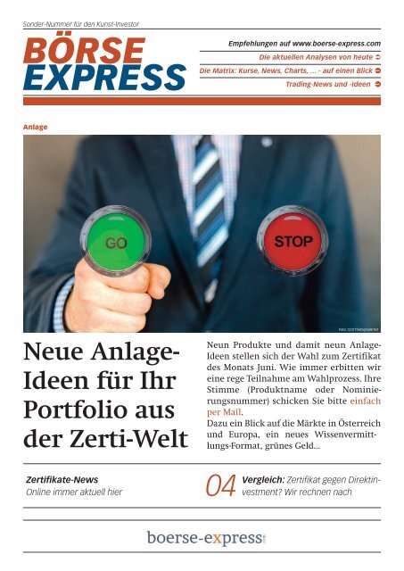 KUNSTINVESTOR AUSGABE JULI 2018