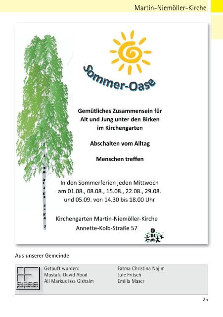Gemeindebriefseiten MNK August-September 2018