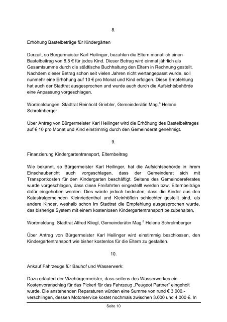 GR-Sitzungsprotokoll 2011-05 (84 KB) - .PDF - Stadtgemeinde Retz