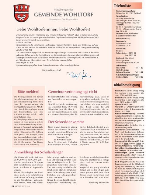 Telefonliste - Kurt Viebranz Verlag