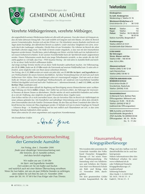 Telefonliste - Kurt Viebranz Verlag