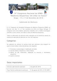 Submissão de Resumos/Call for Abstract SPMD 2018