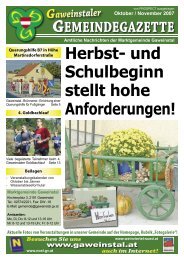 Herbst- und Schulbeginn stellt hohe Anforderungen!