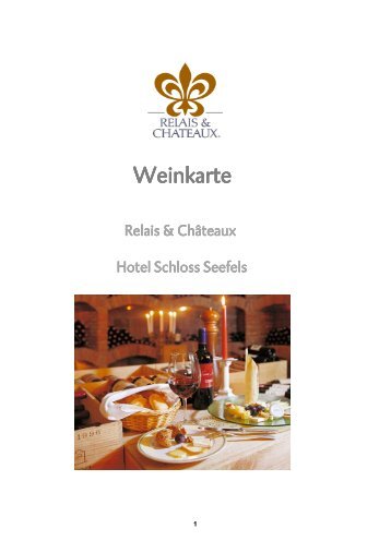 Weinkarte (PDF) - Hotel Schloss Seefels