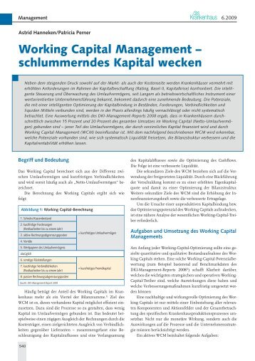 Working Capital Management – schlummerndes Kapital wecken