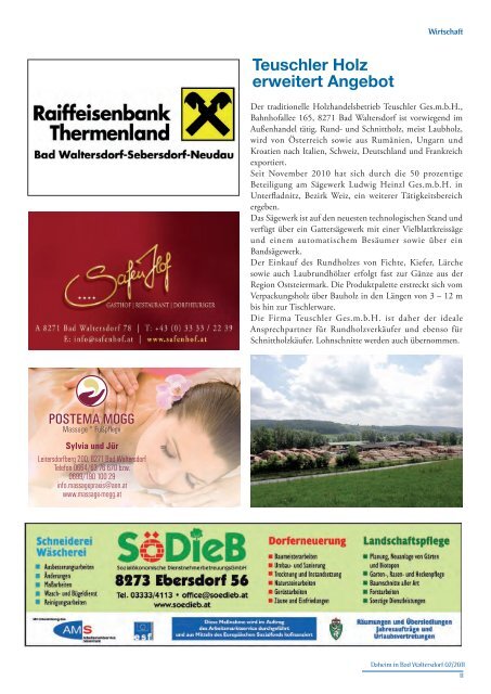 Ausgabe Juli 2011 - Gemeinde Bad Waltersdorf