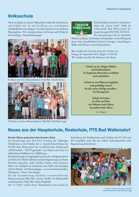 Ausgabe Juli 2011 - Gemeinde Bad Waltersdorf