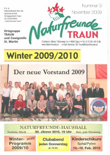 winterprogramm 2009/2010 - Naturfreunde