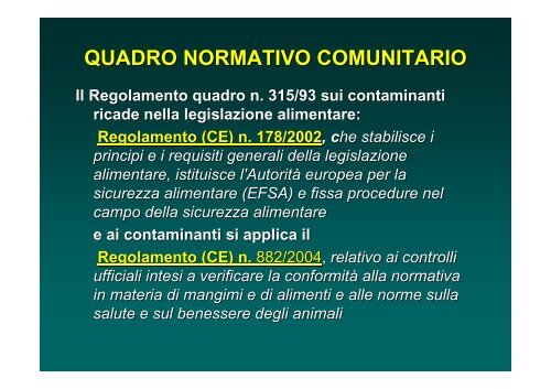 Regolamento (CE) - Istituto Zooprofilattico Sperimentale dell ...