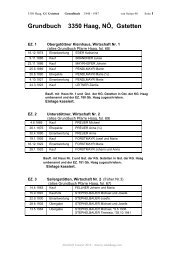 Grundbuch 3350 Haag, NÖ, Gstetten - Geschichtsarchiv von Stadt ...