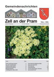 Ausgabe März 2006 (0 bytes) - Gemeinde Zell an der Pram - Land ...