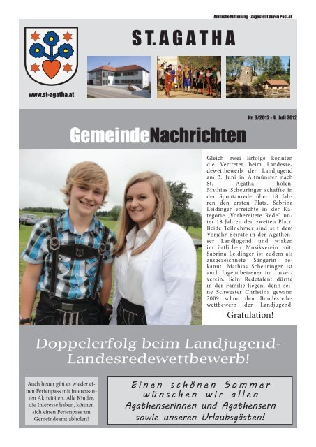 Zeitung - 3-2012.indd - St. Agatha