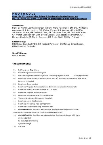 GRSitzung15am15März2012 (621 KB) - .PDF - Stadtgemeinde Mank