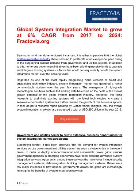 System Integration Market-Fractovia