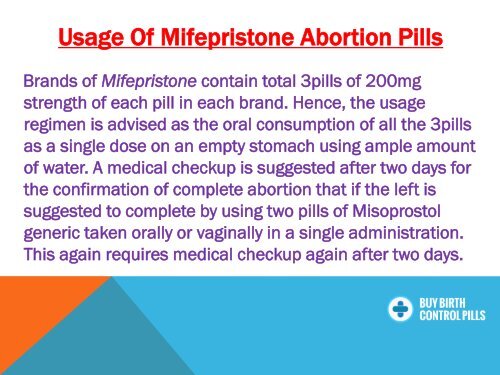 Remove Unintentional Fetus From Womb With Abortion Pills