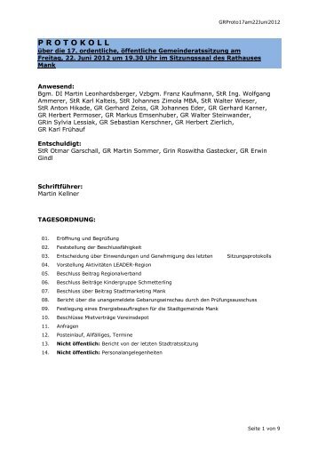 GRSitzung17am22Juni2012 (140 KB) - .PDF - Stadtgemeinde Mank