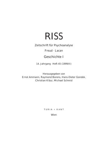 RISS Nr. 45 - Turia + Kant