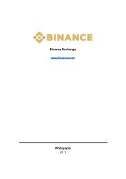 Binance White Paper v. 1.1