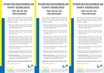 Temporomandibular Joint Exercises