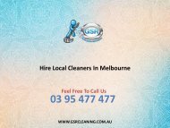 Hire Local Cleaners In Melbourne