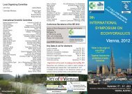 Conference Secretariat of the ISE 2012 - European Centre for River ...