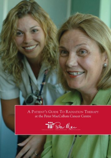 Patient Guide: Radiation Therapy at Peter Mac - Peter MacCallum ...