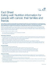 Eating well: nutrition for people with cancer, their - Peter MacCallum ...